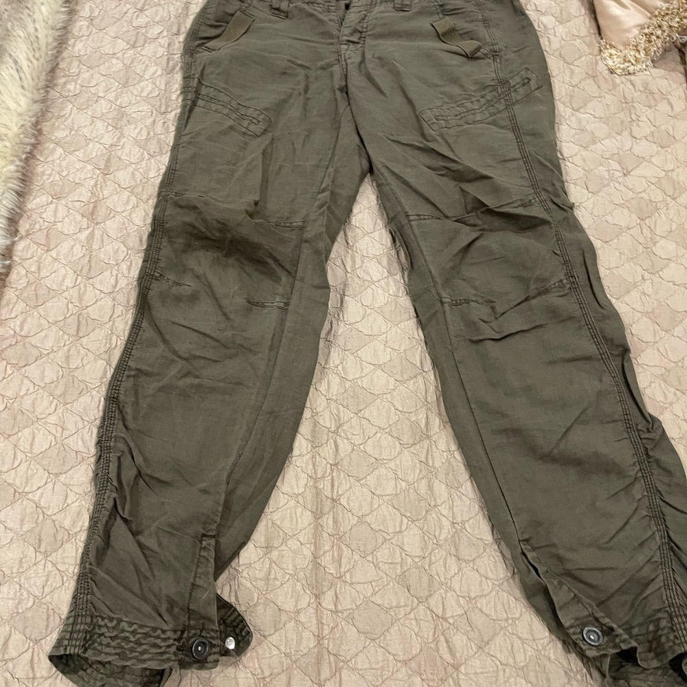 Free people Olive Green Cargo Pants